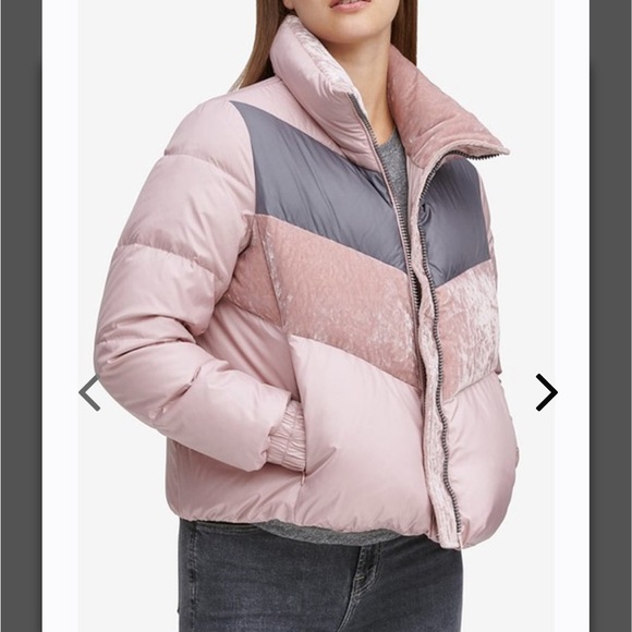 Marc New York Pink and Gray Puffer Jacket - Picture 2 of 12